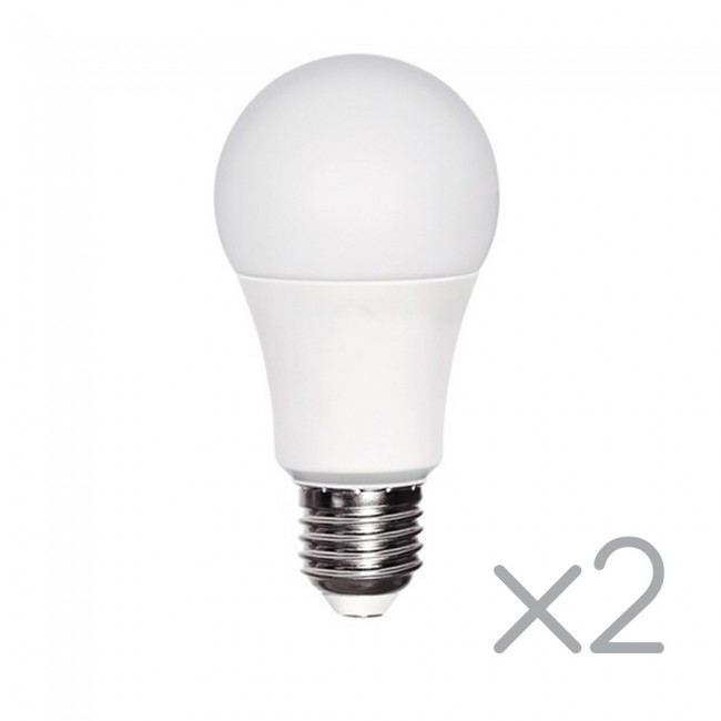 Pack 2 Bombillas LED con sensor crepuscular E-27 (11W) 3000ºK. Pack 2 Bombillas LED con sensor crepuscular E-27 (11W) 3000ºK.