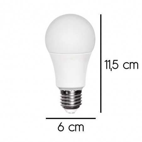 Pack 2 Bombillas LED E27 con sensor crepuscular 11W (4000ºK)