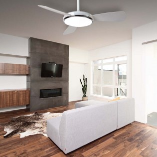 Ventilador con luz LED Leste