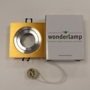 Recessed spotlight CLASSIC square copper. Wonderlamp