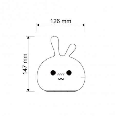 Bunny LED Children's Night Lamp (0,4W)