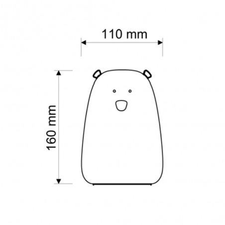Bear LED Children's Night Lamp (Blue)