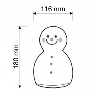 LUZ NOCTURNA SILICONA LED CON USB MUÑECO DE NIEVE