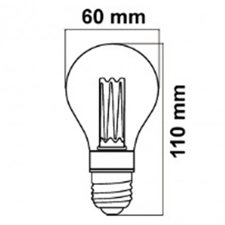 Standard Decorative LED BulbE27 A60 (2W)