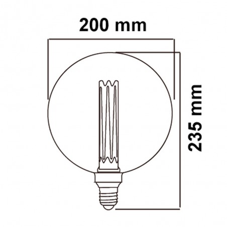 Decorative LED Bulb E27 Globe G200 (4W)