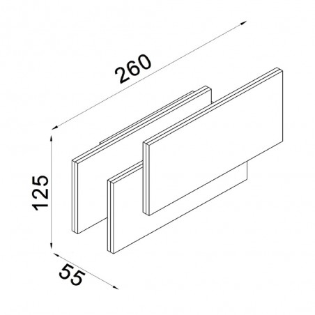Modern LED Wall Light Trame (12W)