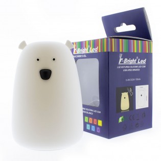 LUZ NOCTURNA SILICONA LED CON USB OSO