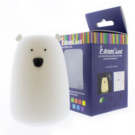 LUZ NOCTURNA SILICONA LED CON USB OSO