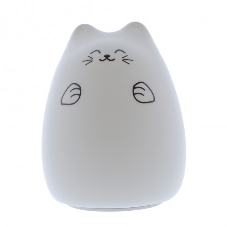 LUZ NOCTURNA SILICONA LED CON USB GATO