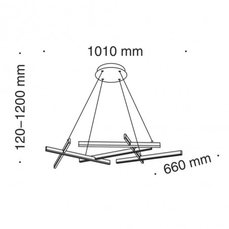 Lámpara de techo LED line