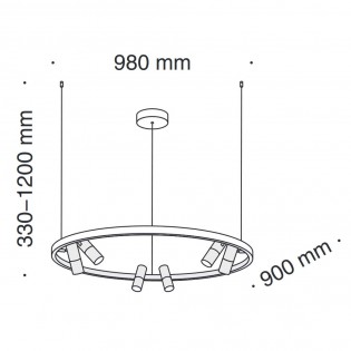 Lámpara colgante Satellite