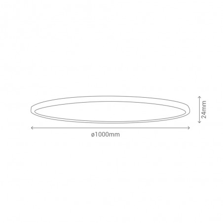 LED Ceiling Flush Light Volea (96W)