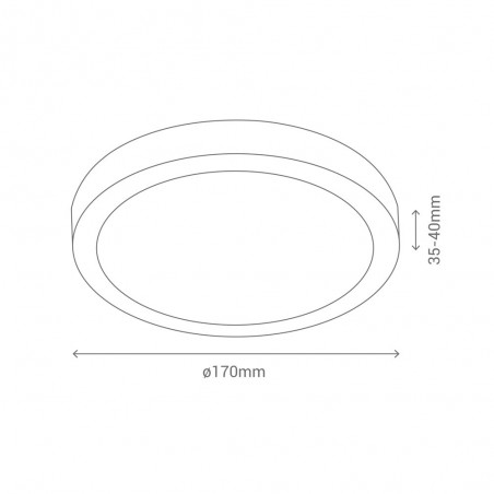 Ceiling Flush Light Surf (Nickel)