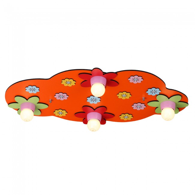Plafón infantil Floral en forma de nube Plafón infantil Floral en forma de nube