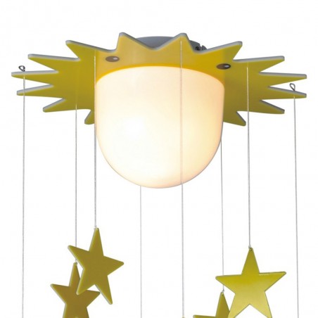 Flush light with pendants Stars and Moons