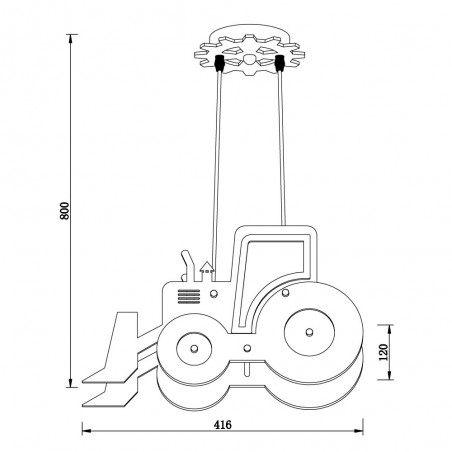Pendant light for children Construction