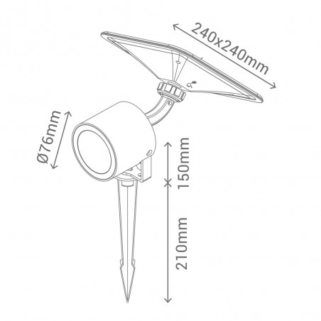 Piqueta exterior Kipper LED (5W)