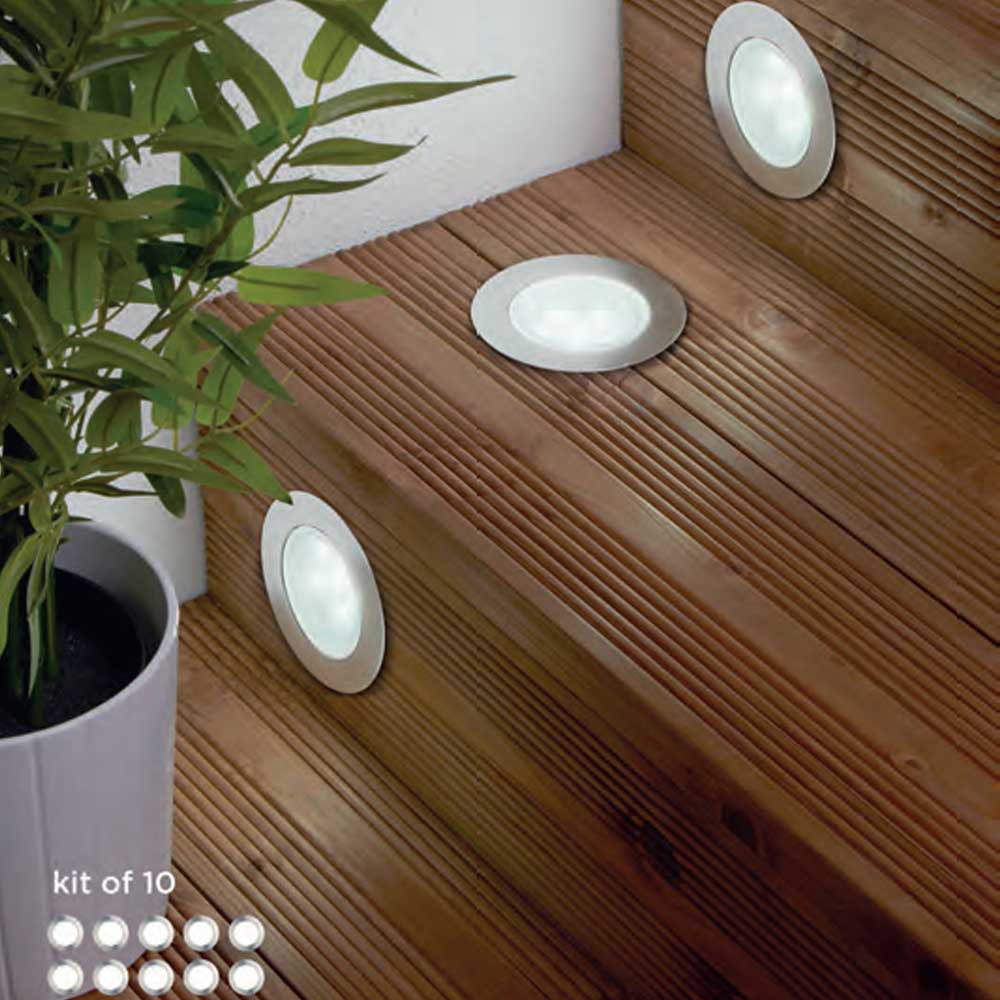 Pack 10 Decking Lights Outdoor Led Wonderlamp