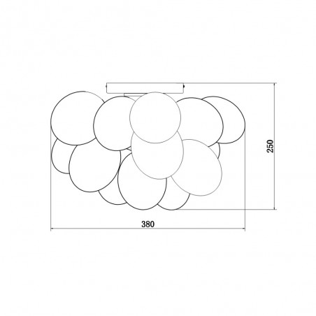 Ceiling Flush Light Balbo (4 lights)