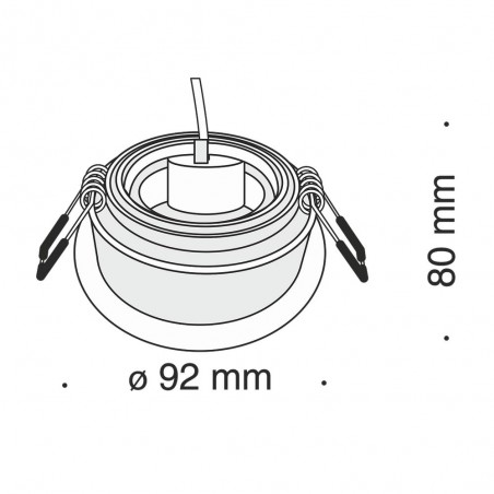 Ceiling Recessed Light Akron (Round)