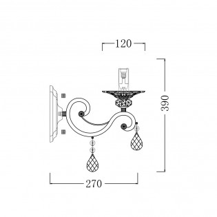 Aplique de pared Grace (1 luz)