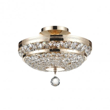 Semi Flush Mount Crystal Chandelier Ottilia