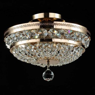 Semi Flush Mount Crystal Chandelier Ottilia