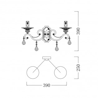 Wall Light Grace (2 lights)