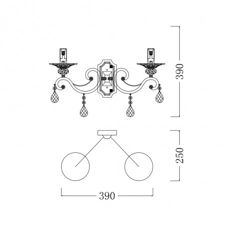 Wall Light Grace (2 lights)