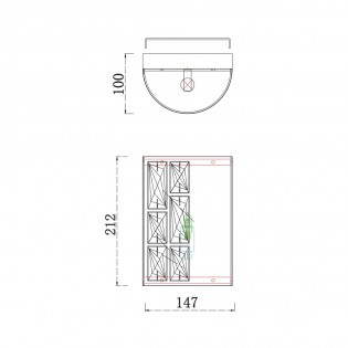 Aplique de pared Gelid