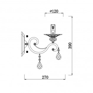 Aplique Grace Royal Classic (1 luz)