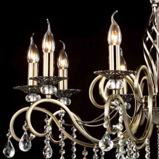 Lámpara de araña Royal Classic Grace (10 luces)
