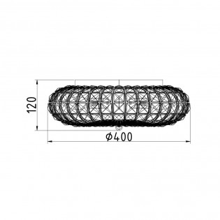 Plafón de techo Broche