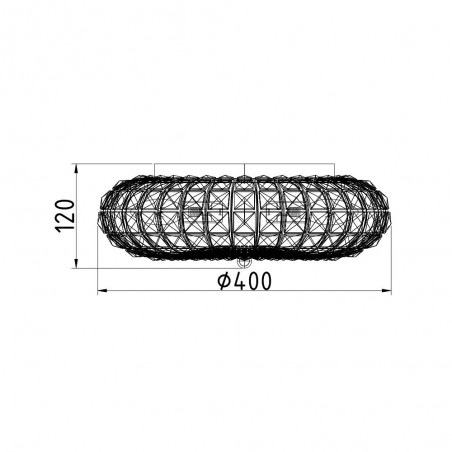 Ceiling Flush Light Broche