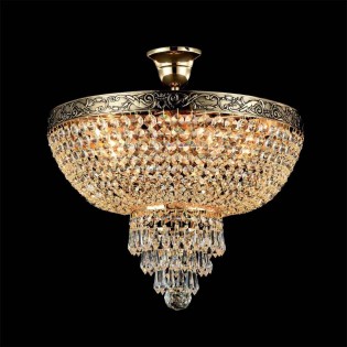 Semi Flush Crystal Chandelier Palace