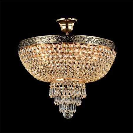 Semi Flush Crystal Chandelier Palace