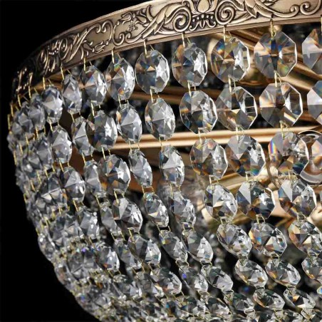 Crystal Flush Mount Chandelier Palace III