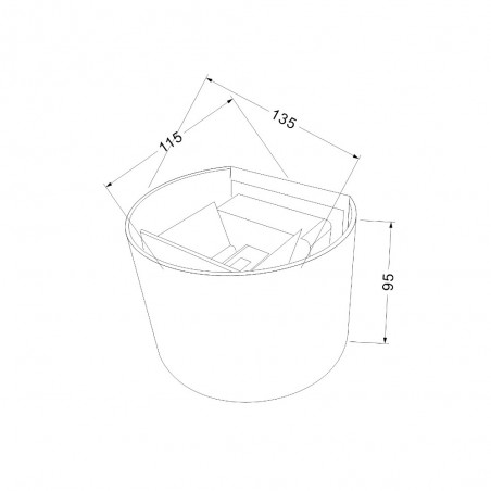 Aplique de exteriores LED Fulton II (6W)