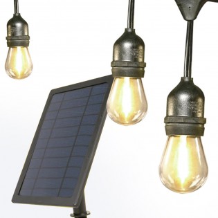 Guirnalda para exteriores con panel solar