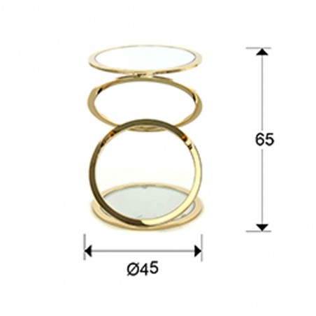 Golden Modern Side Table Aros