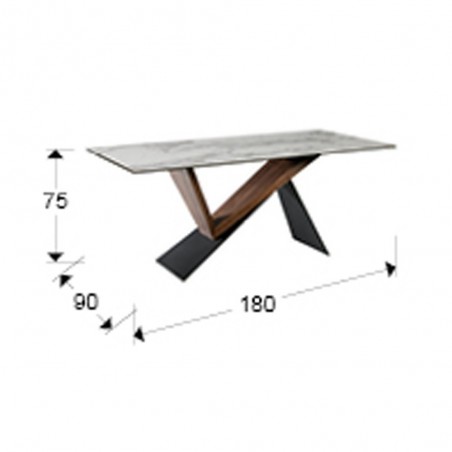 Mesa de comedor Noa (180x90)