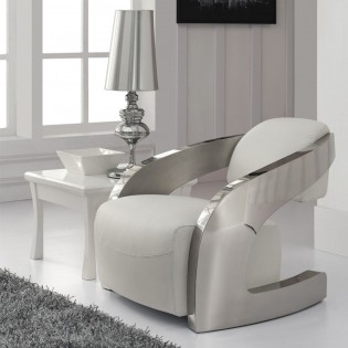 Sillón de piel italiana Amanda