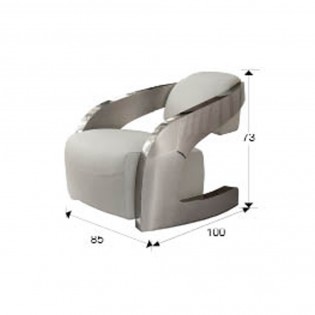 Sillón de piel italiana Amanda