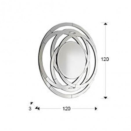 Espejo Aros (120x120)