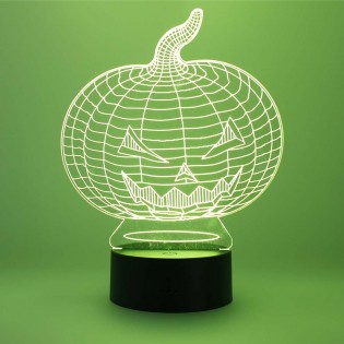 Lámpara de mesa 3D Calabaza