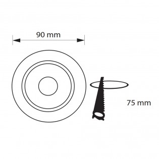 Downlight LED COB Orion (7W)