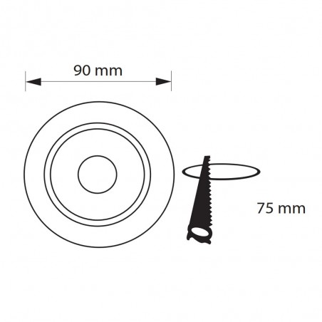 Downlight LED COB Orion (7W)
