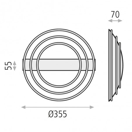 Aplique LED Ringo (12W)