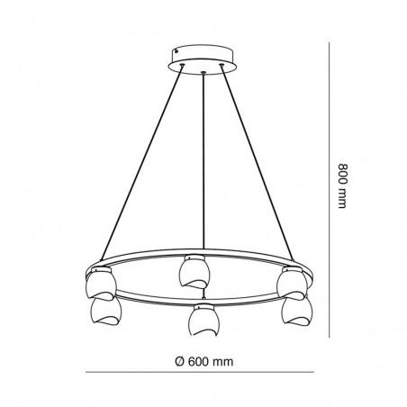 LED Pendant Lamp Fany (6 lights)