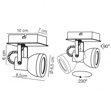 Foco orientable Heli